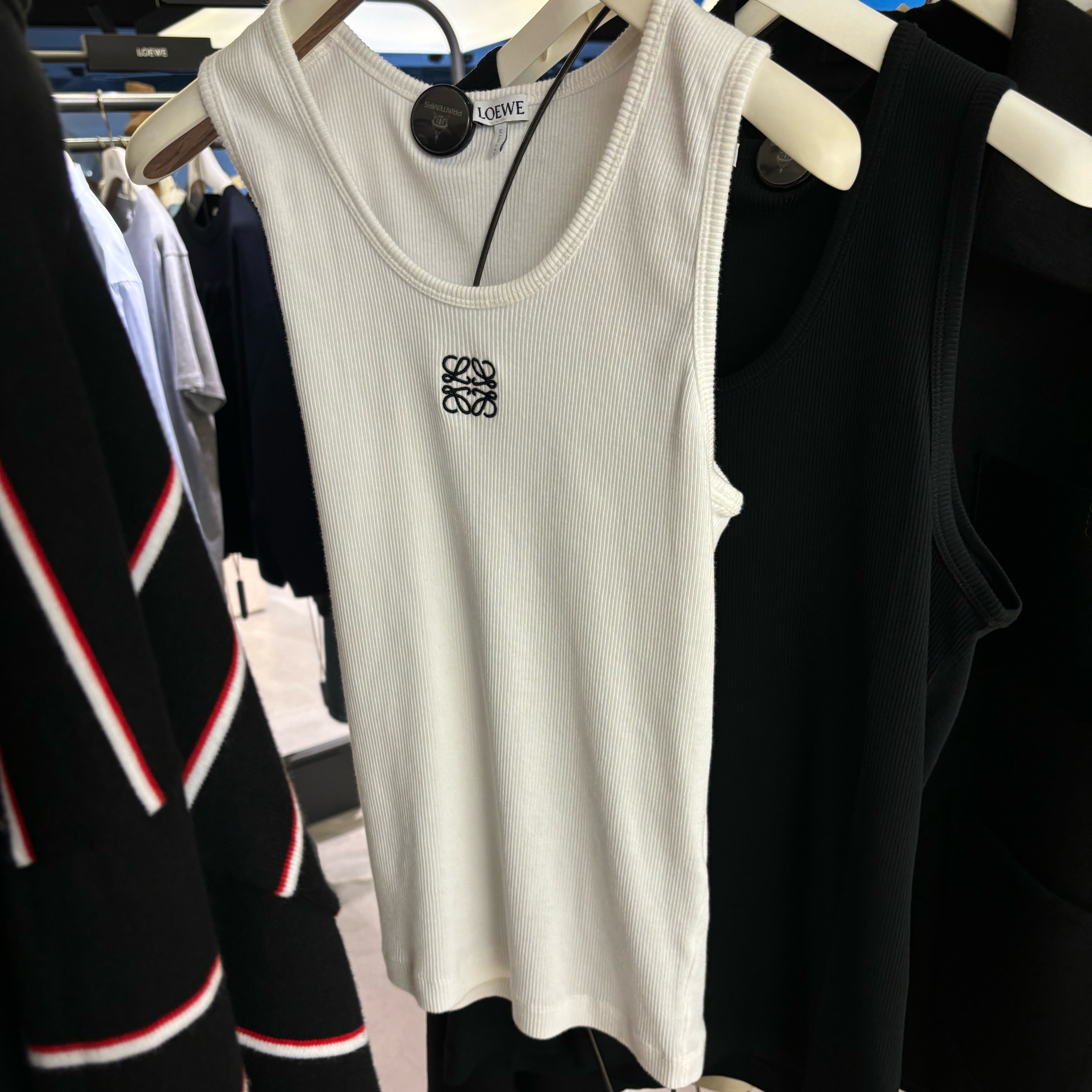 LOEWE Anagramコットン タンクトップ