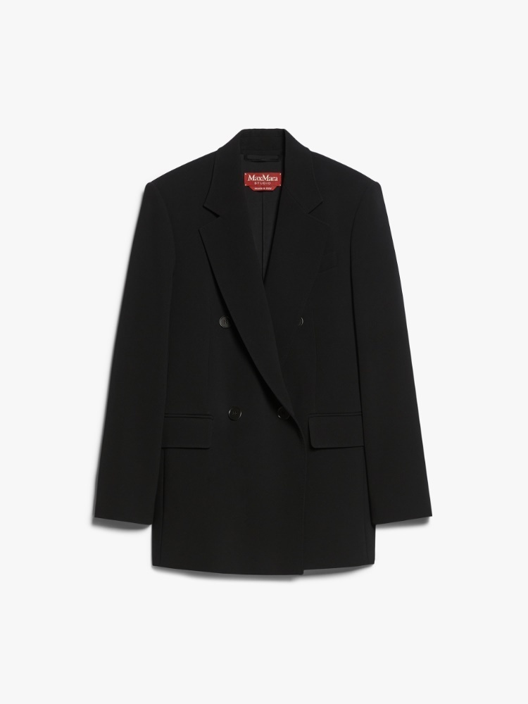 《送料無料》 Double-breasted cady blazer MIRELLA