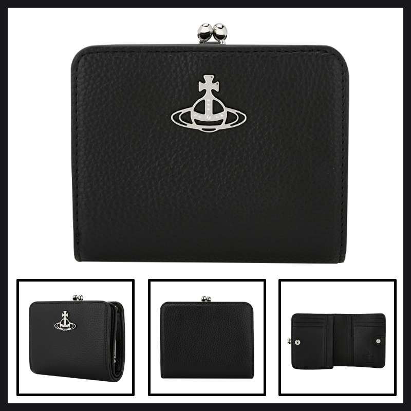 ★送料関税込★Vivienne Westwood オーブロゴ 二つ折り財布
