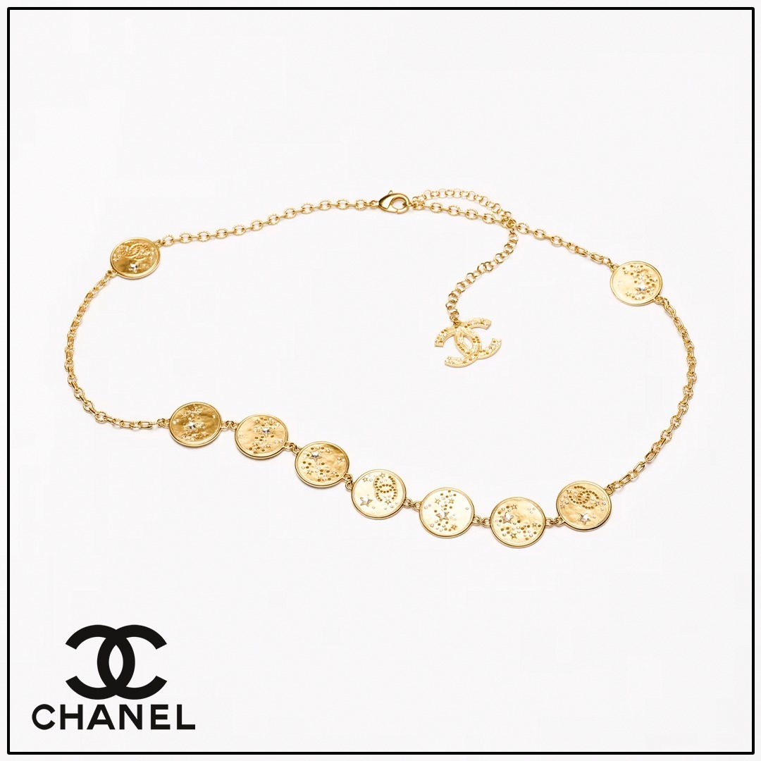 ★が散りばめられた【CHANEL】キュートな円ベルト