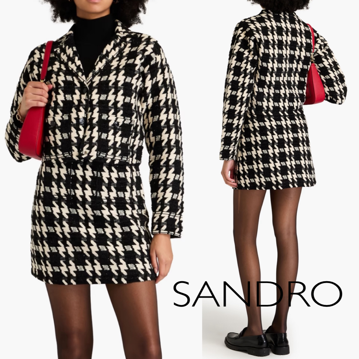 パリ発★ハウンドトゥースチェック★ジャケット★ SANDRO