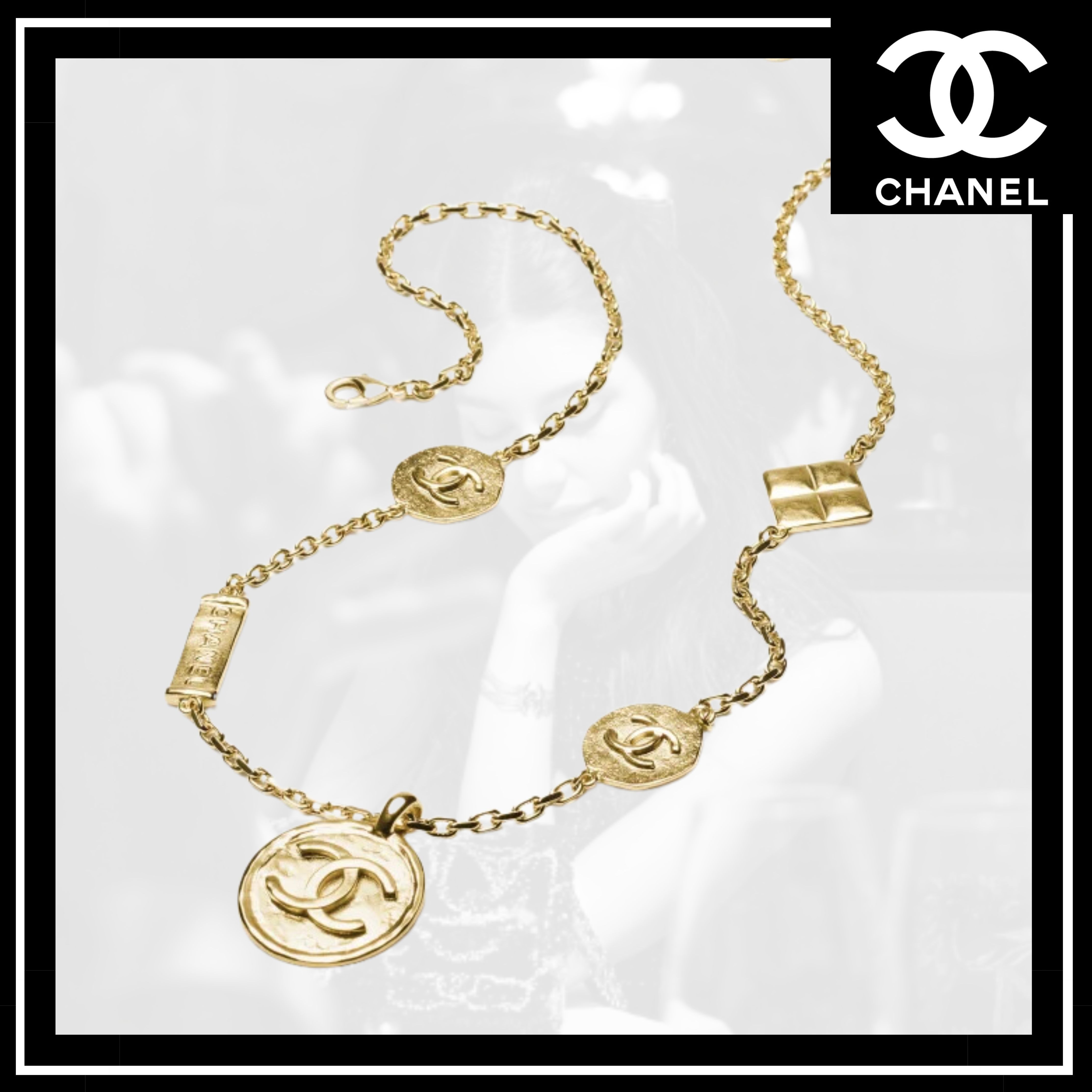 【CHANEL】ゴールドメタルネックレス