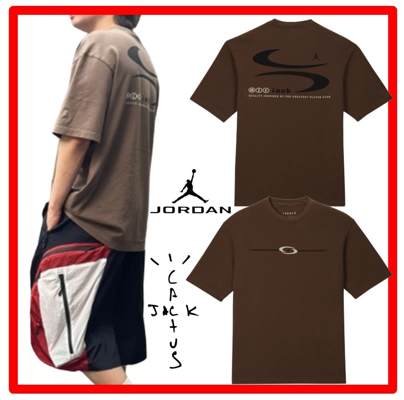 ★人気★【NIKE】★Jordan x Travis Scott T-Shirts Palomin.o★