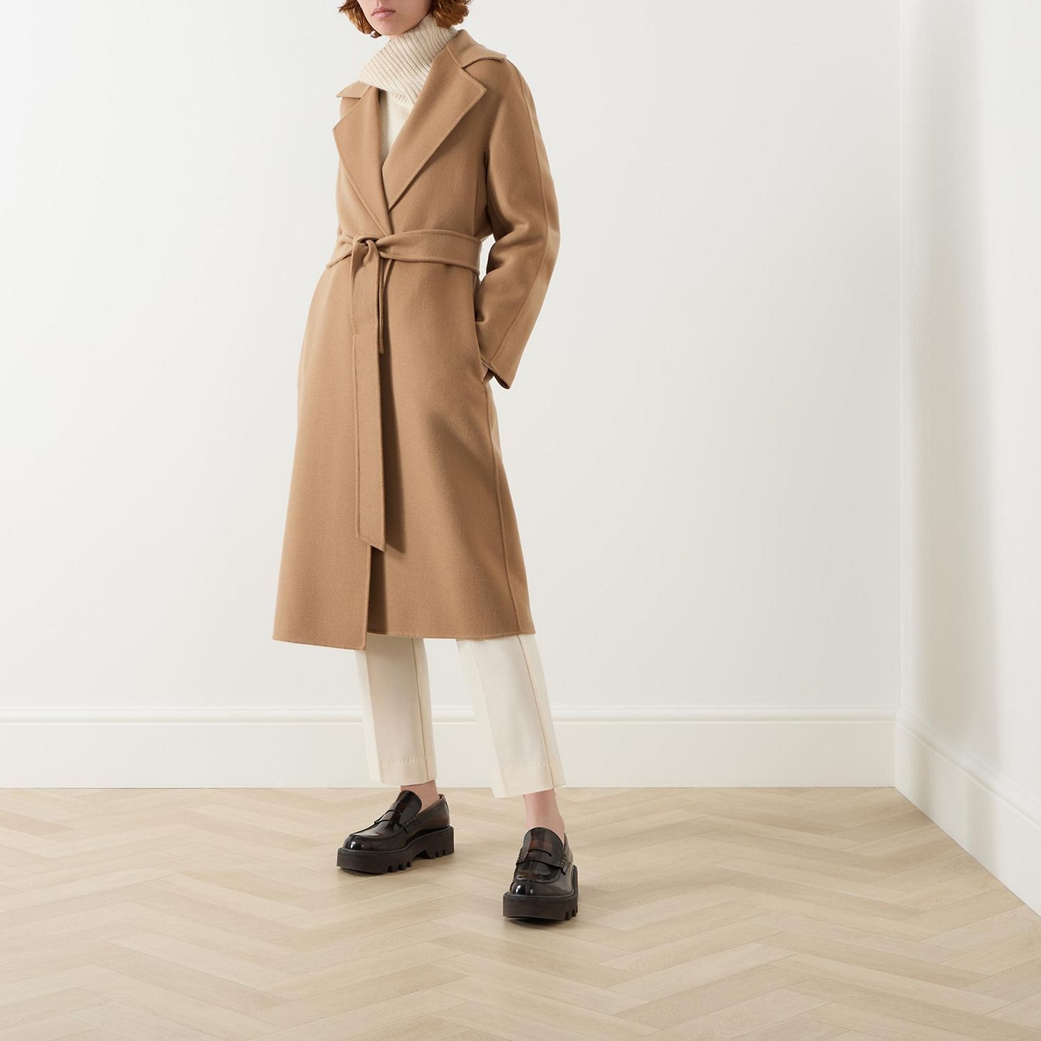 《送料無料》 Wool, cashmere and silk dressing gown coat CLES
