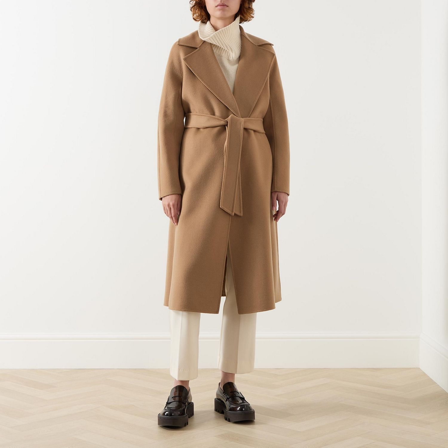 《送料無料》 Wool, cashmere and silk dressing gown coat CLES