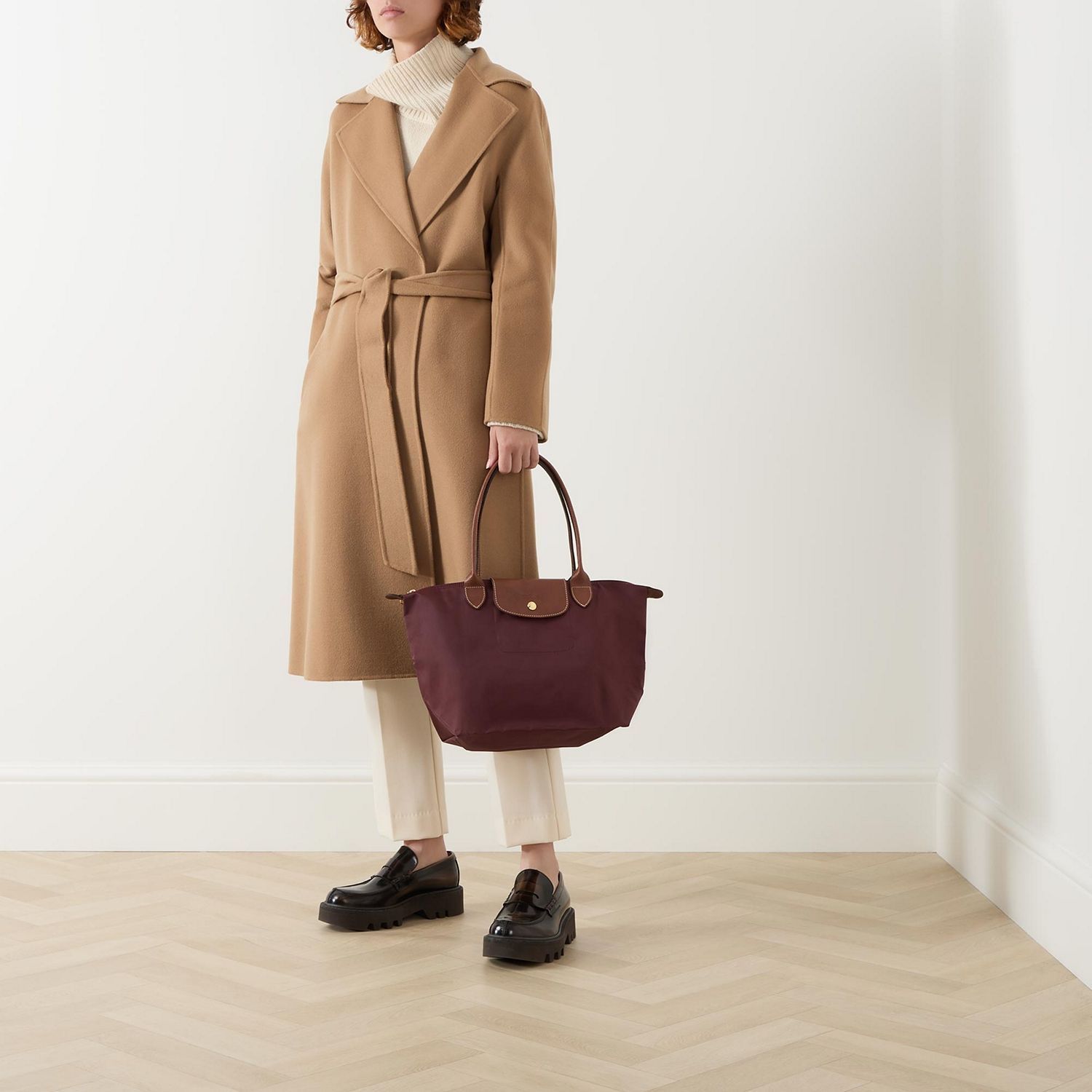《送料無料》 Wool, cashmere and silk dressing gown coat CLES