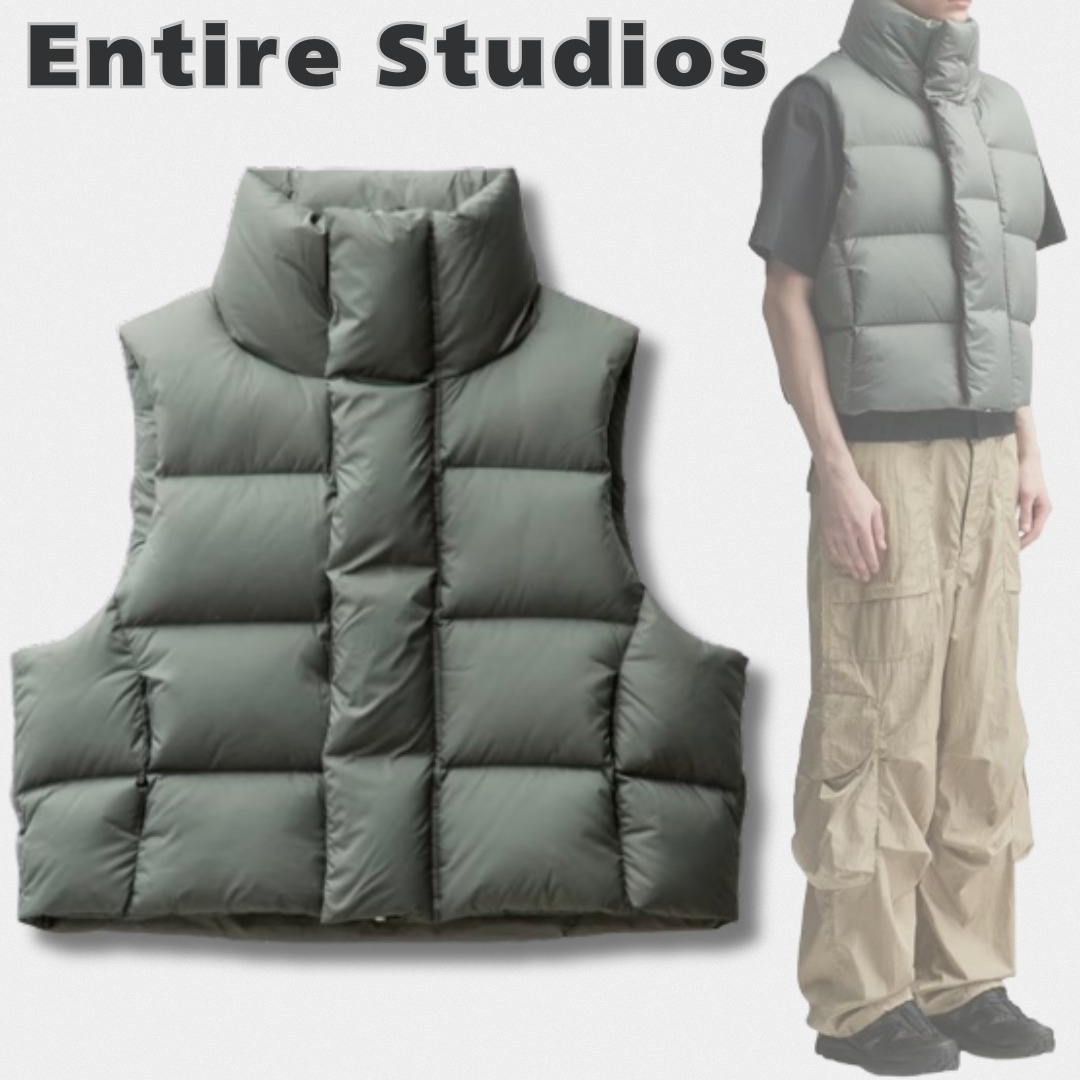 関税送料込【Entire Studios】ダウンベスト MML ベスト モスGR