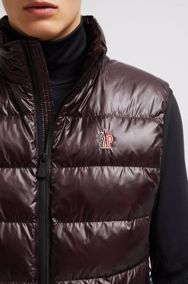 MONCLER GRENOBLE 2024/25秋冬 異素材MIX ロゴ付きダウンベスト MONCLER GRENOBLE 2024/25秋冬 異素材MIX ロゴ付きダウンベスト