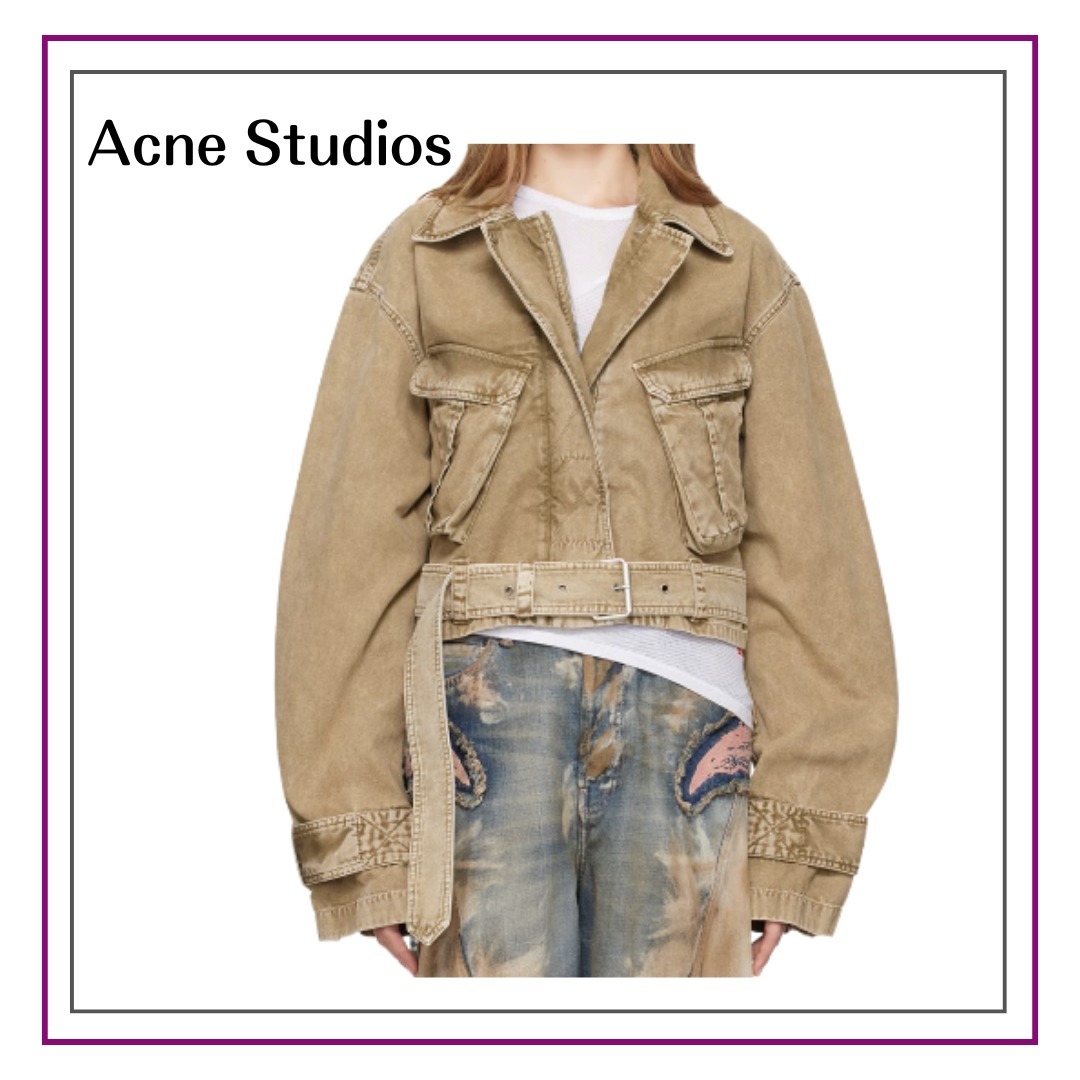 Acne Studios ブラウン キャンバス ジャケット
