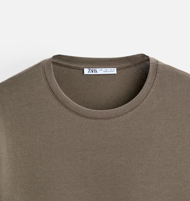 ZARA】ベーシックスリムフィットTシャツ (ZARA/Tシャツ