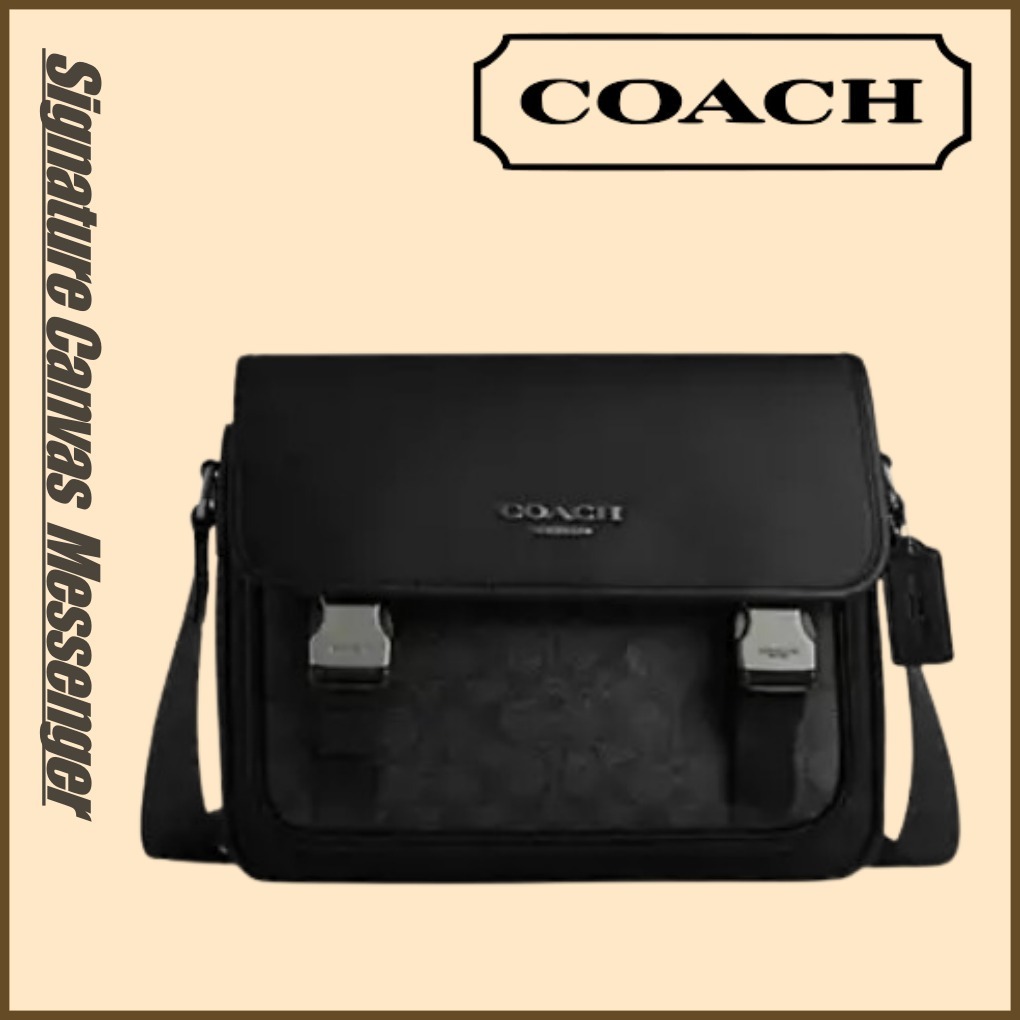 ★coach★Signature Canvas Racer Messenger