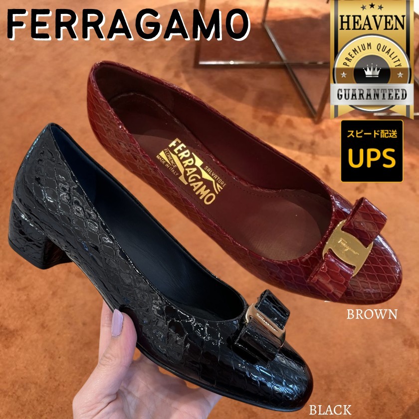 6万取引突破★UPS速達便利用！【FERRAGAMO】VARA10_パンプス