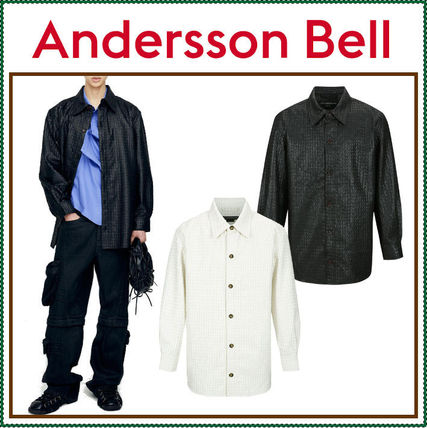 Andersson Bell（アンダースンベル）パープル シア シャツ ANDERSSON BELL(アンダースンベル) シャツ(メンズ) - 海外通販の