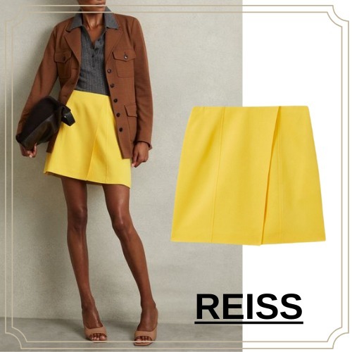 【REISS】クレオ ジップ ミニスカート