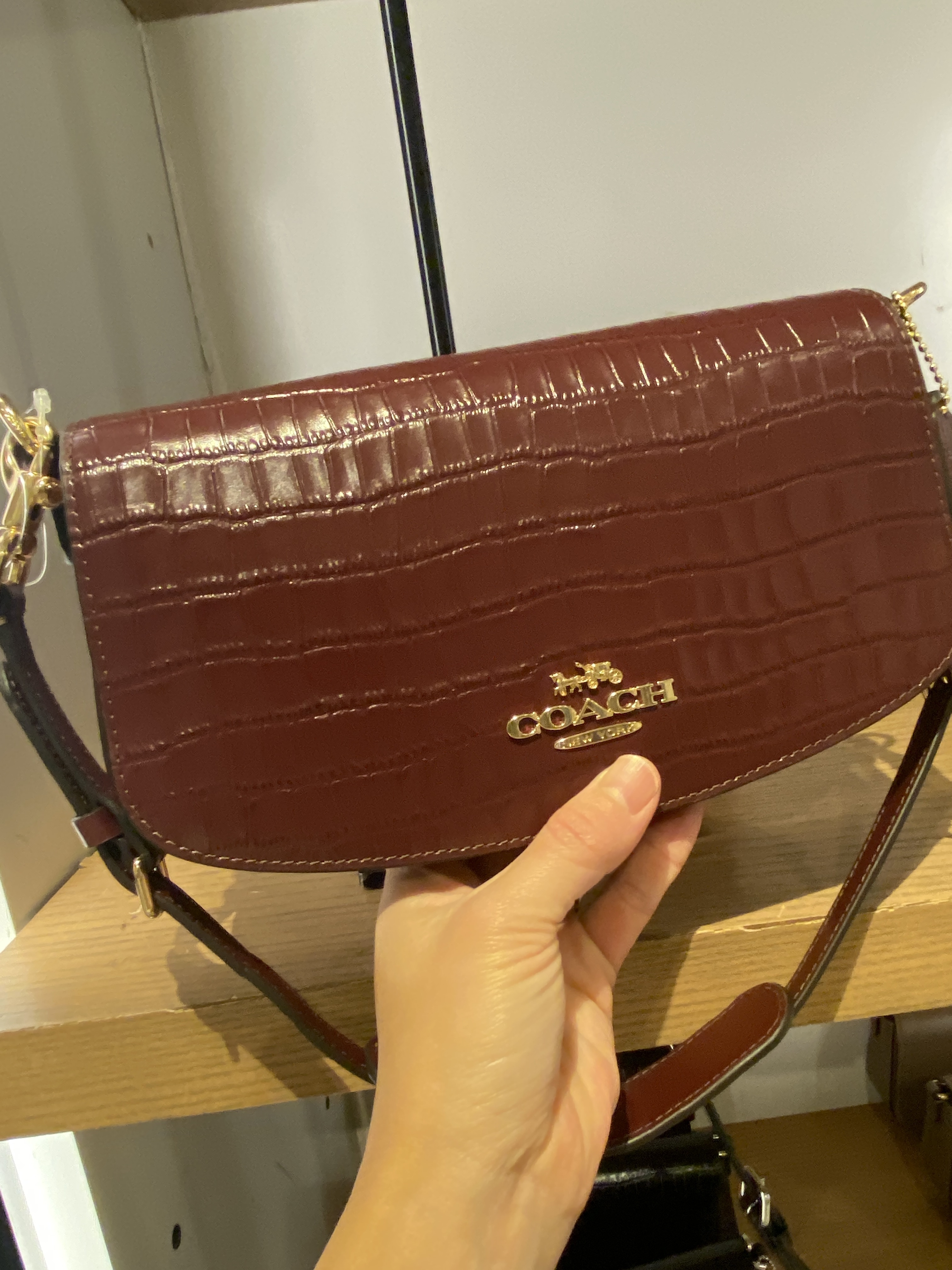 【COACH】クロコエンボス＊アンドレア 2WAY ショルダー CT770 COACH】クロコエンボス＊アンドレア 2WAY ショルダー CT770