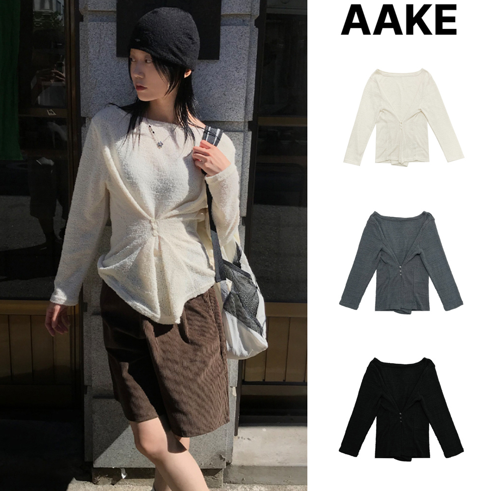 【AAKE】BOUCLE 3-BUTTON T