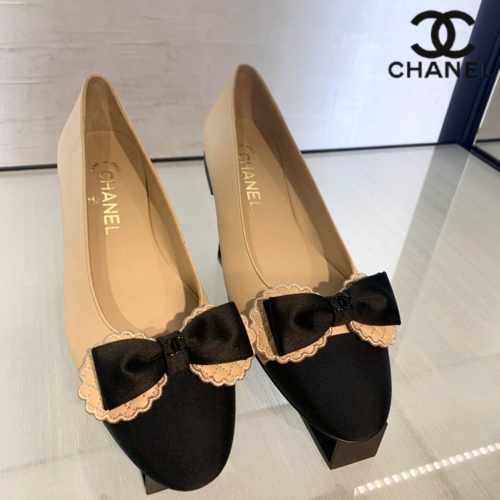 【可愛いリボンモチーフ♪】CHANEL★マトラッセリボンバレリーナ