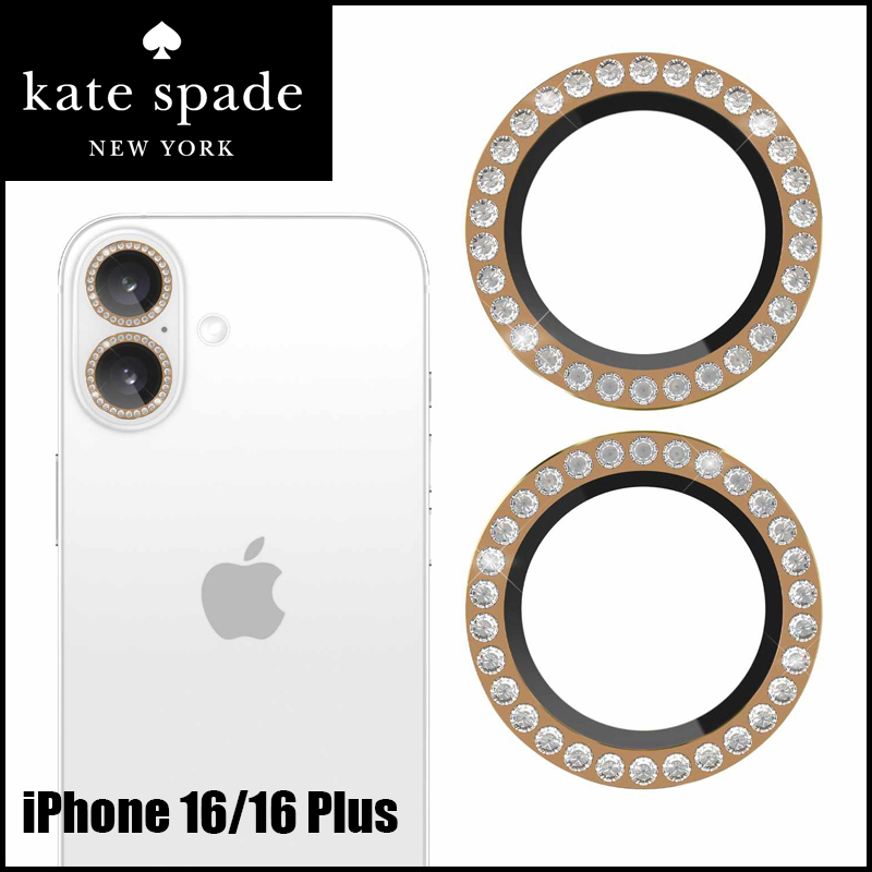 kate spade☆ iPhone用・ビジューリング・レンズプロテクター