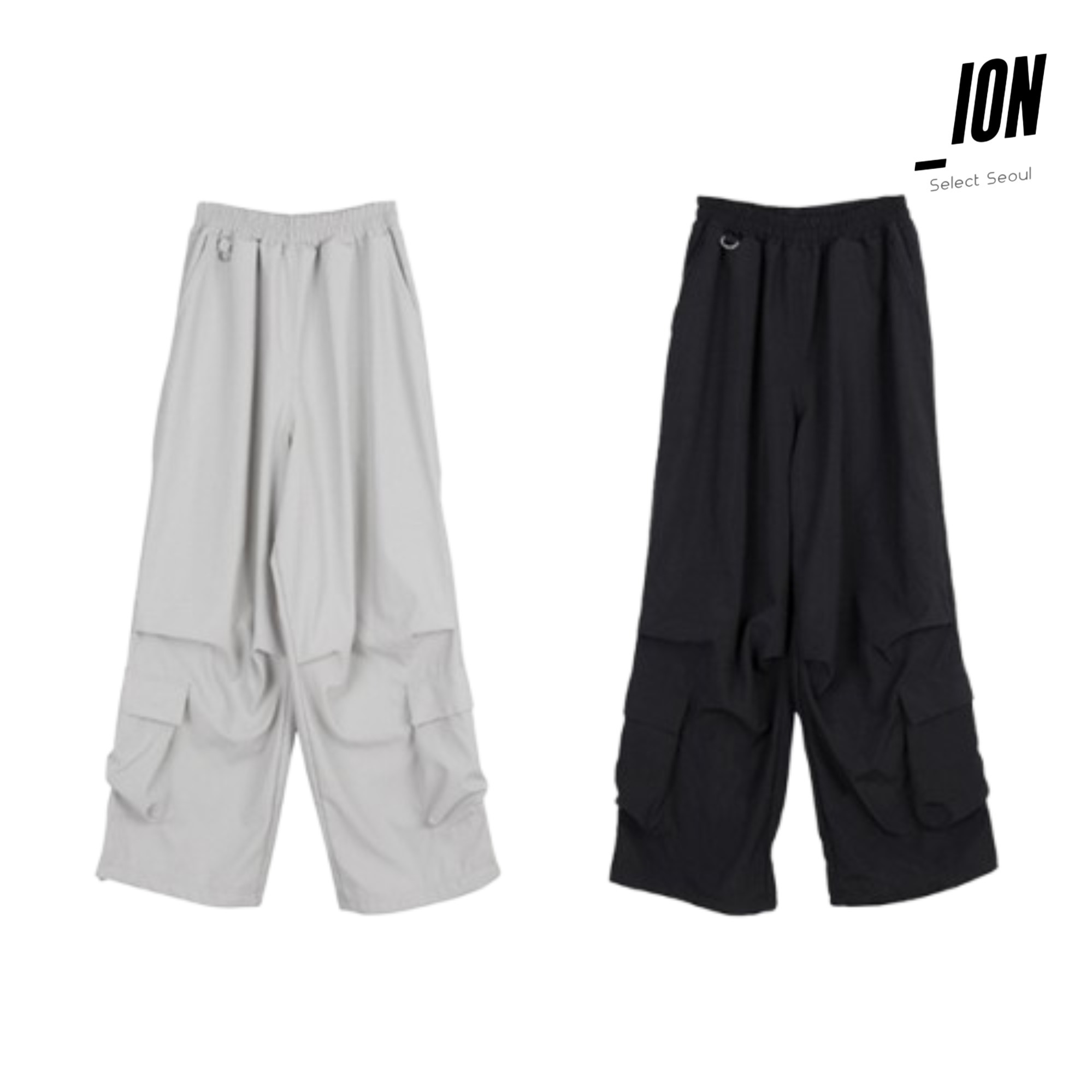 カーゴパンツ IONSEOUL Key Nylon Low Cargo Pants