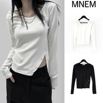 【mnem】Juri snap slit tee