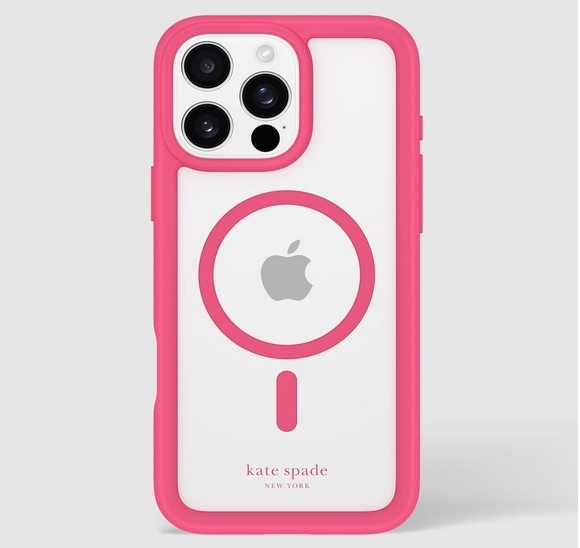 国内発送 kate spade ピンク ポンポン iPhone 16 Pro Max ケース