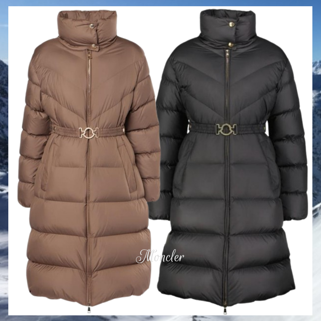 ☆MONCLER☆ エレガントハイネックロングダウンコート・Brou♪