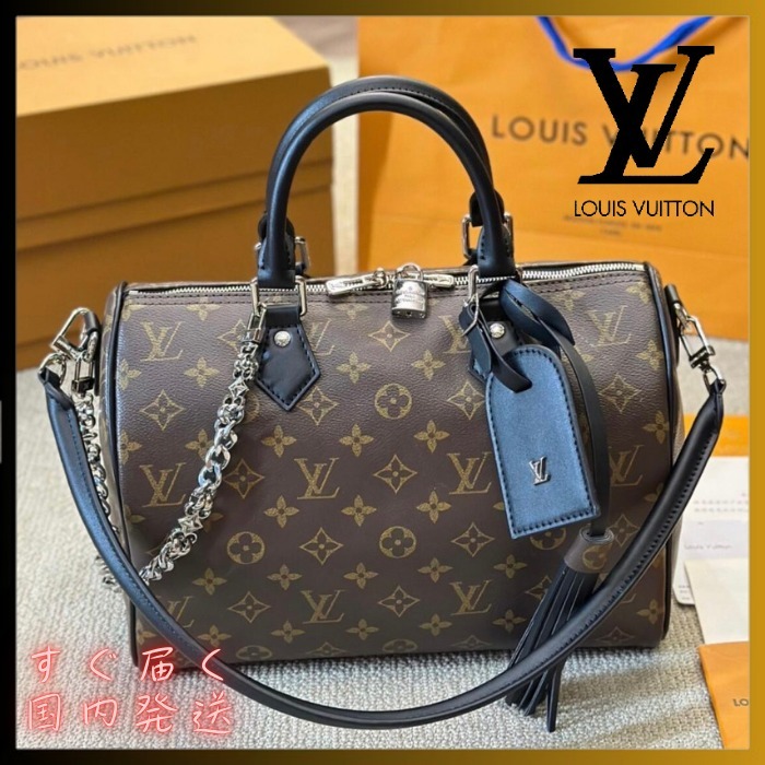 【大胆なチェーンがクール】Louis Vuitton スピーディ 30 ソフト