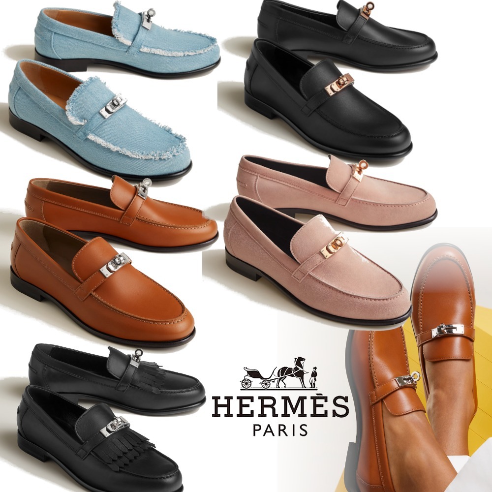 25新作 HERMES デスタン モカシン ローファー ケリーバックル