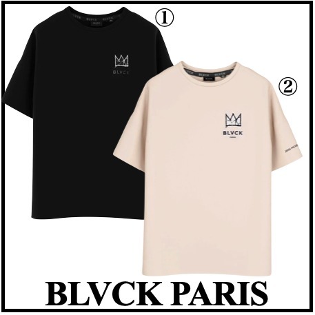 ★BLVCK PARIS★Blvck x Basquiat 'Crown' Tee Cream