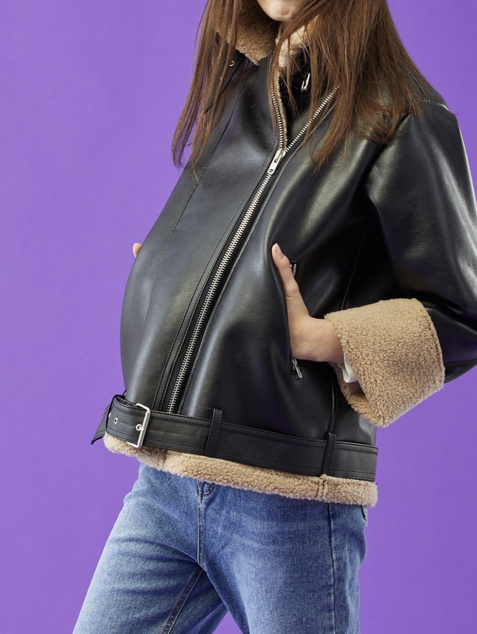 KOLEAT ♥韓国人気 Overfit Mustang fleece jacket/追跡付 KOLEAT ♥韓国人気 Overfit Mustang fleece jacket/追跡付