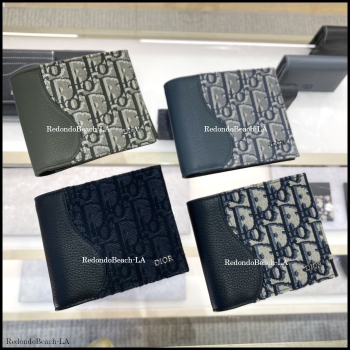 DIOR】ディオール サドル 2つ折り 財布 コンパクト 折りたたみ財布