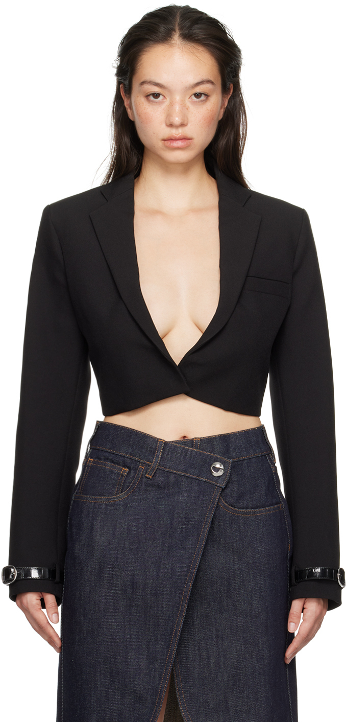 【関税込み】Coperni ブラック クロップド テーラードジャケット