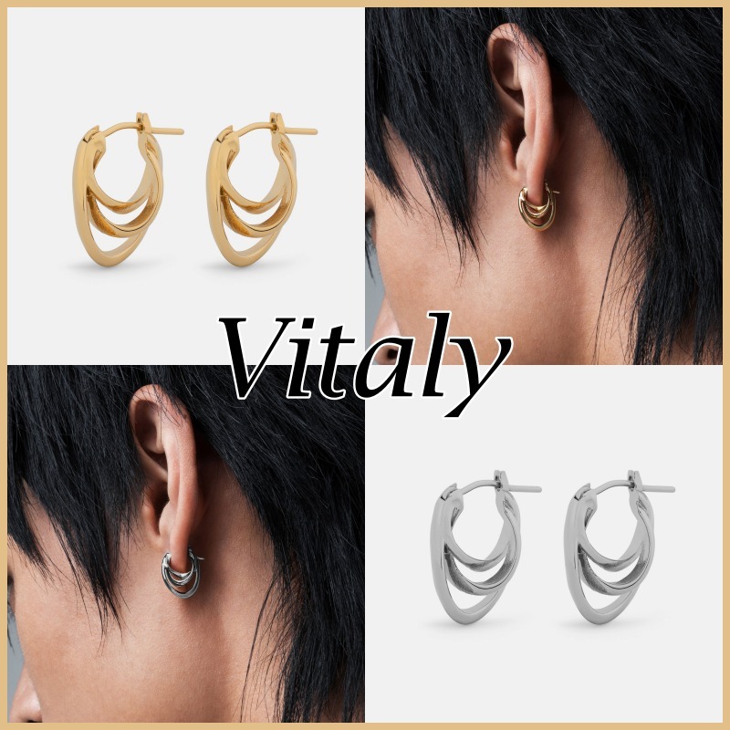 Vitaly◆2color SPIRAL ピアス ステンレス / ゴールド 送料込