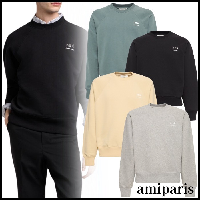 【関税込】amiparis アミパリス ボクシースウェットシャツ ロゴ