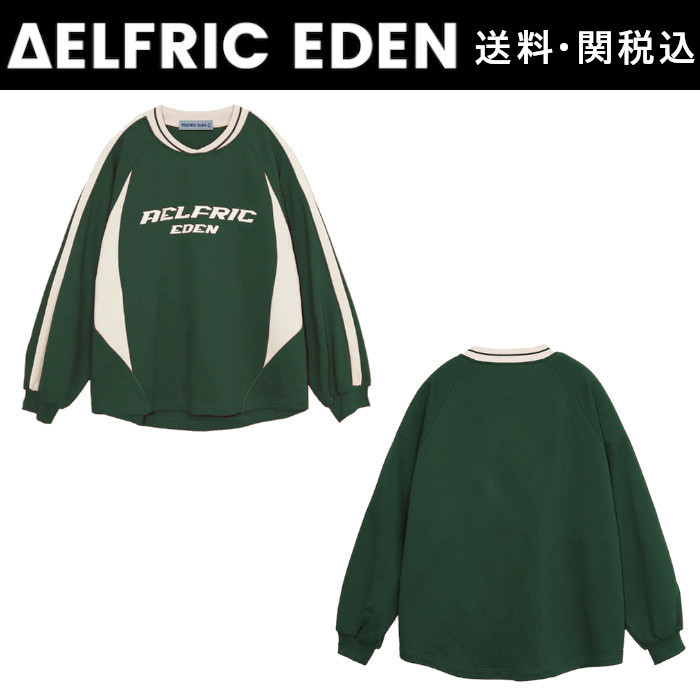 【Aelfric Eden】ヴィンテージ パッチワーク スウェットシャツ