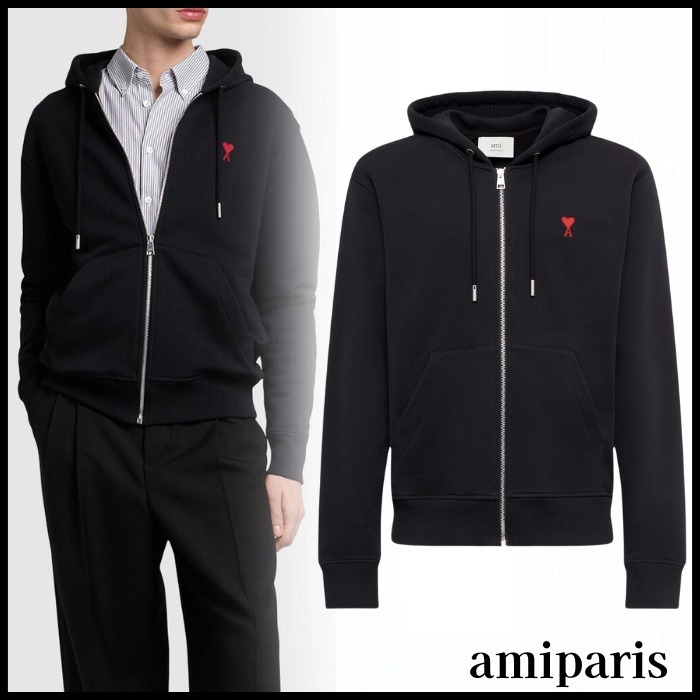 【関税込】AMI PARIS アミパリス Ami De Coeur ジップフーディー
