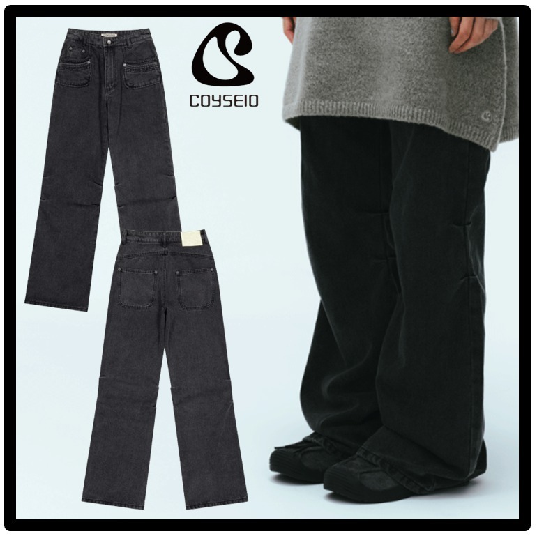 ☆送料・関税込☆COYSEIO★FLOWER SNAP DENIM PANTS★デニム★
