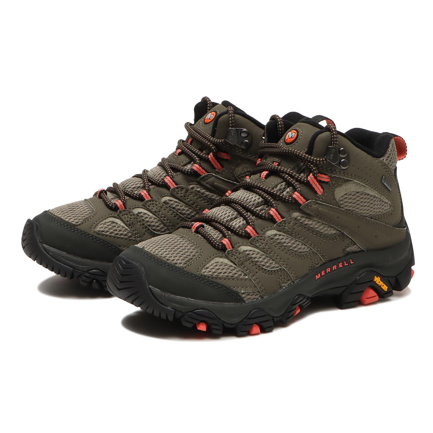 国内配送 MERRELL W MOAB 3 SYNTHETIC MID GORE-TEX OLIVE