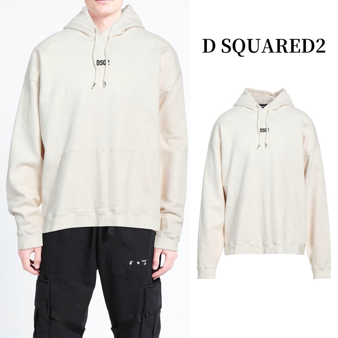 関税送料込【D SQUARED2】ロゴスウェットパーカー