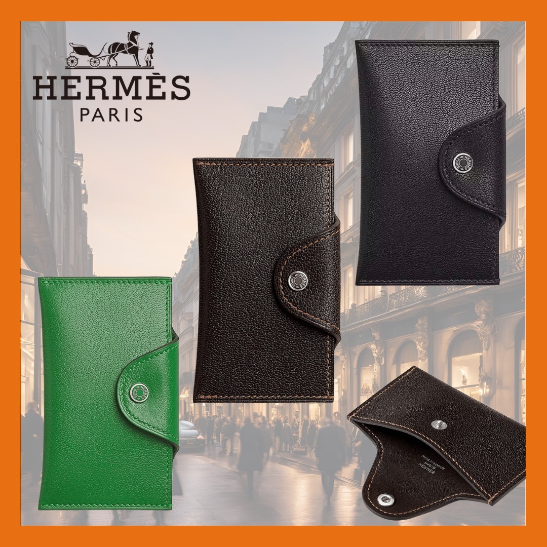【最高級レザー・ギフトにも】HERMES イーリアス カードケース