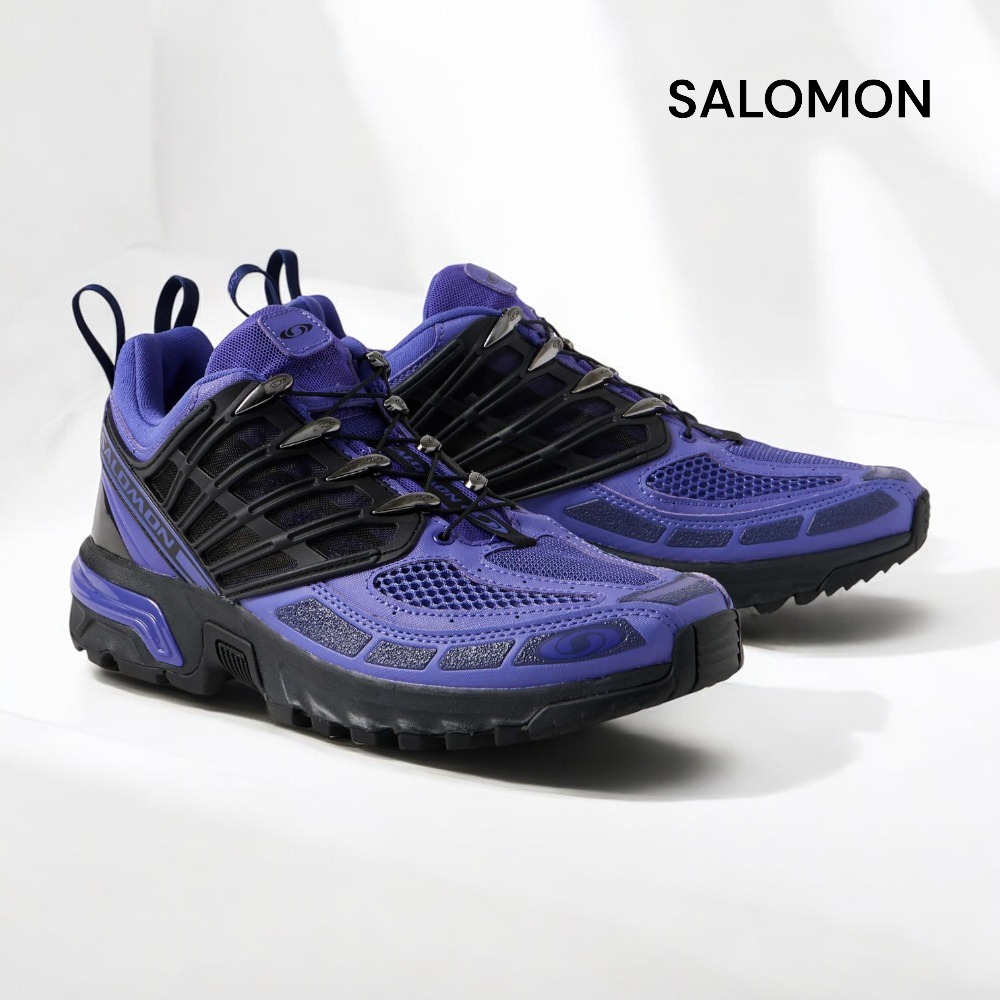 【SALOMON】パープル☆ ACS Pro メッシュ＆ラバースニーカー