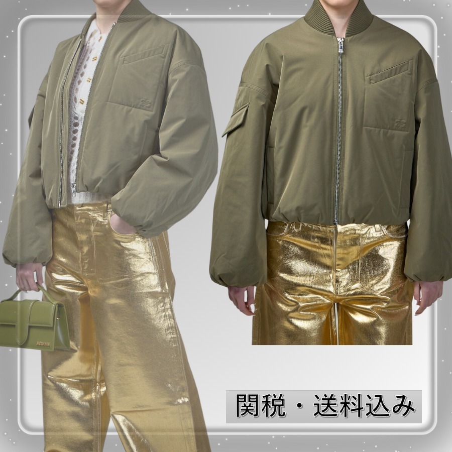 【GANNI】ツイル オーバーサイズ ショートボンバージャケット