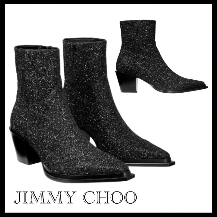 JIMMY CHOO Cece Ankle Boot 60 グリッターアンクルブーツ