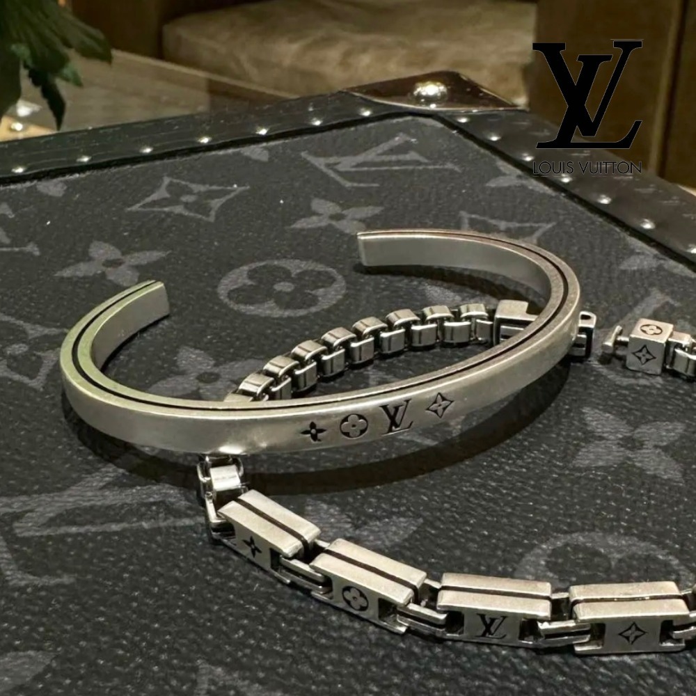 【重ね付けもOK♪】LV★ブレスレット カフブレスレット テーラー