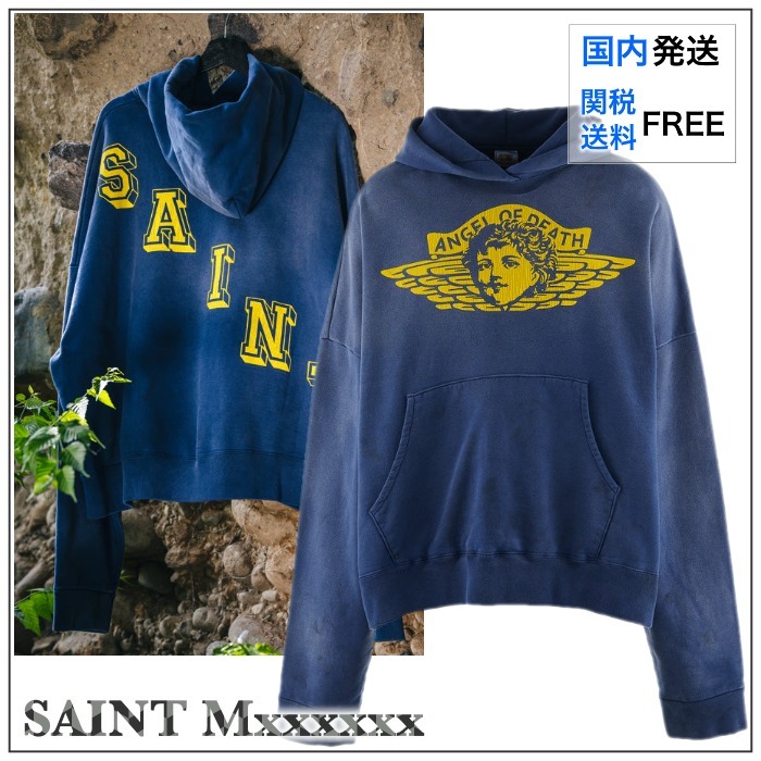 【国内買付】SAINT Mxxxxxx HOODIE ANGEL パーカー ロゴ