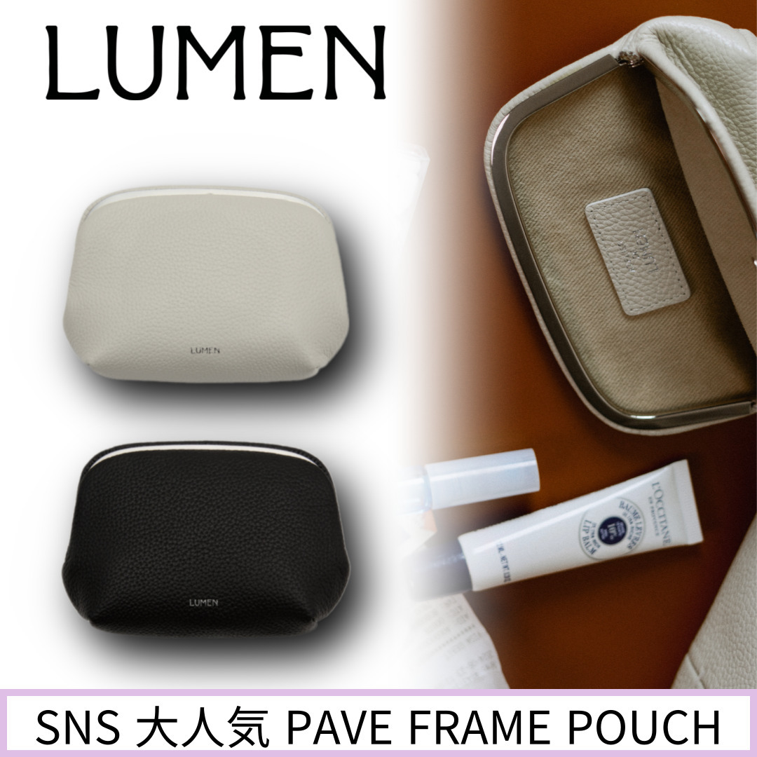 【Atelier de LUMEN 】SNS 大人気 PAVE FRAME POUCH [正規品]