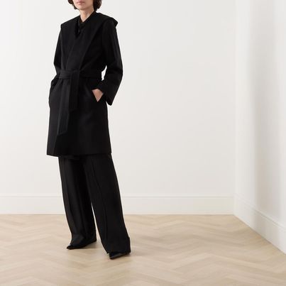 《送料無料》 Wool hooded coat NEWMANG