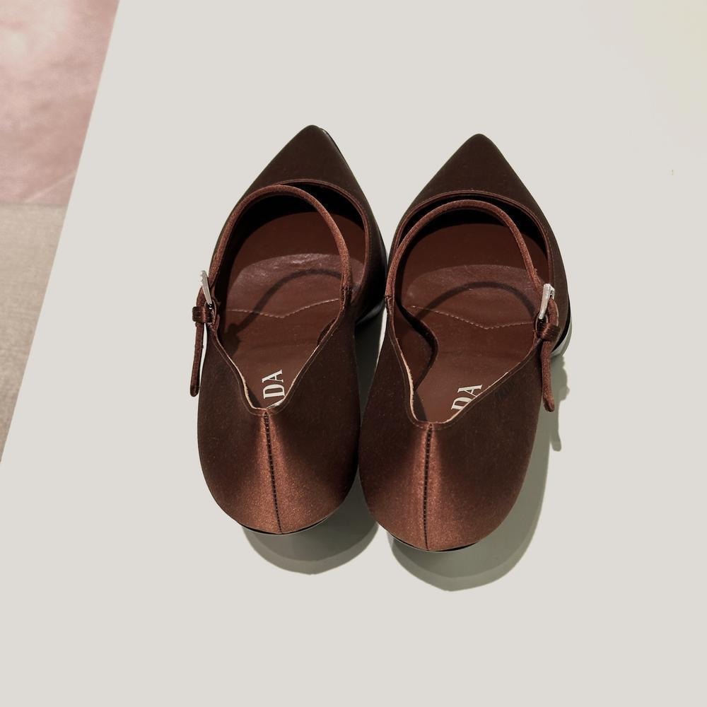 PRADA＊Satin pumps サテンパンプス 5.5cm＊送料込