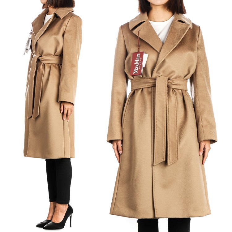 Max Mara☆24FW BCOLLAG バージンウール コート LADIES