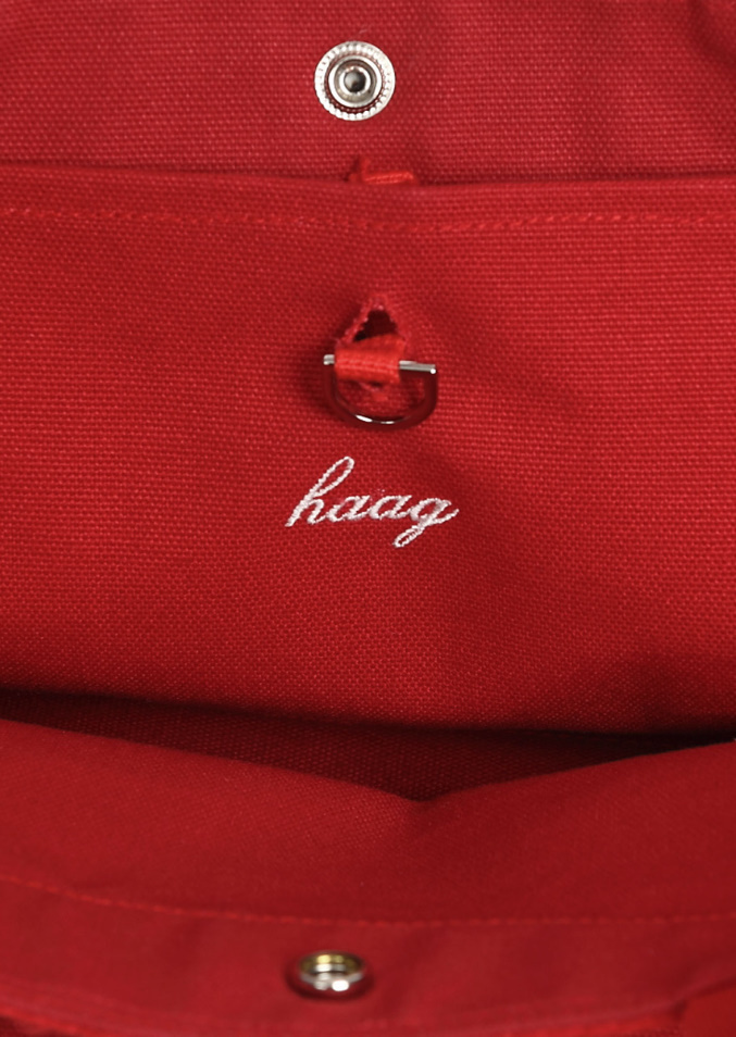 《韓国 haag》a baguette bag (red) 人気 ミニトートバッグ